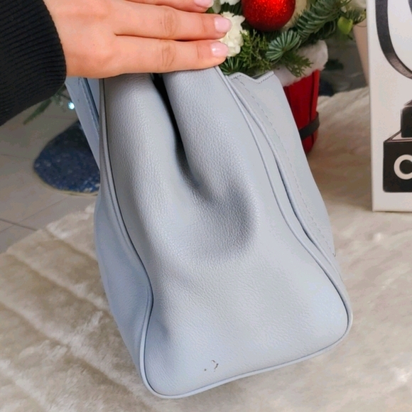 Marc Jacobs Empire City Leather Tote Used Light Blue - Picture 7 of 8